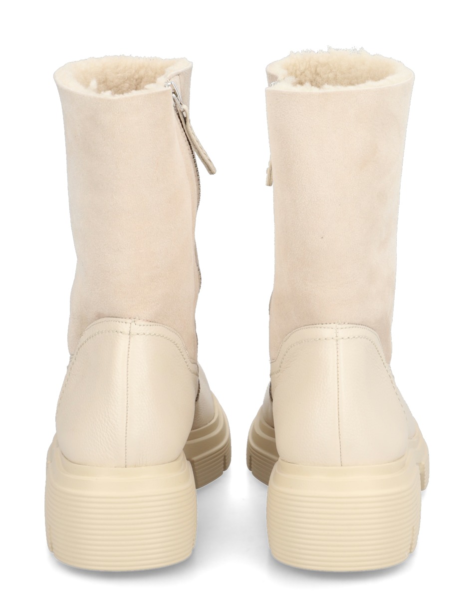 Lederkombination Boot