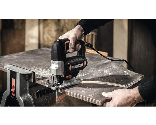 WORX 650W WX478.1 decoupeerzaag met pendelslag, inclusief koffer en accessoires