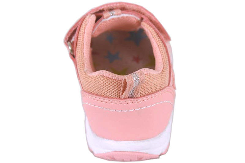 TODDLER LYSERØD SANDAL MED LUKKET TÅ I PU