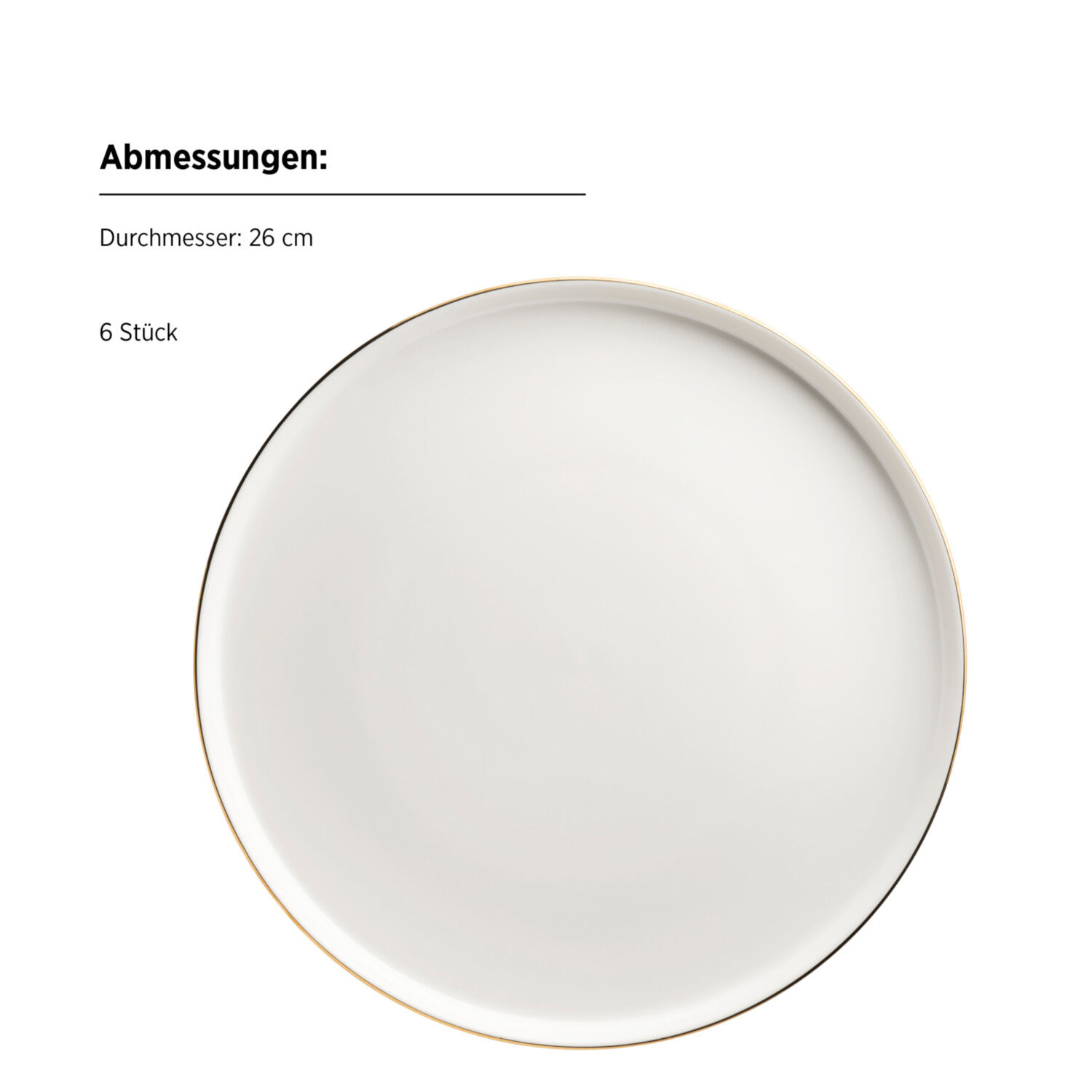 Mäser Tafelservice 12-teilig mit Goldrand Sita