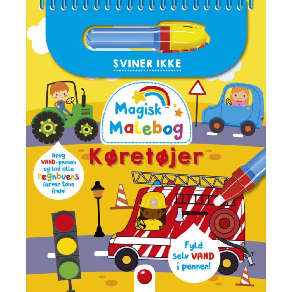 Køb Forlaget Bolden Magisk Malebog: Køretøjer