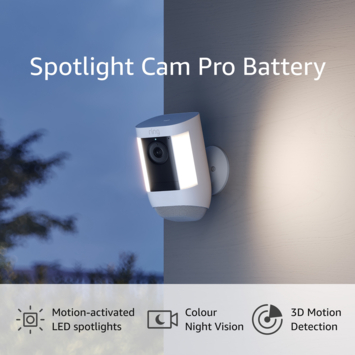 Ring Spotlight Camera Pro Wired Zwart