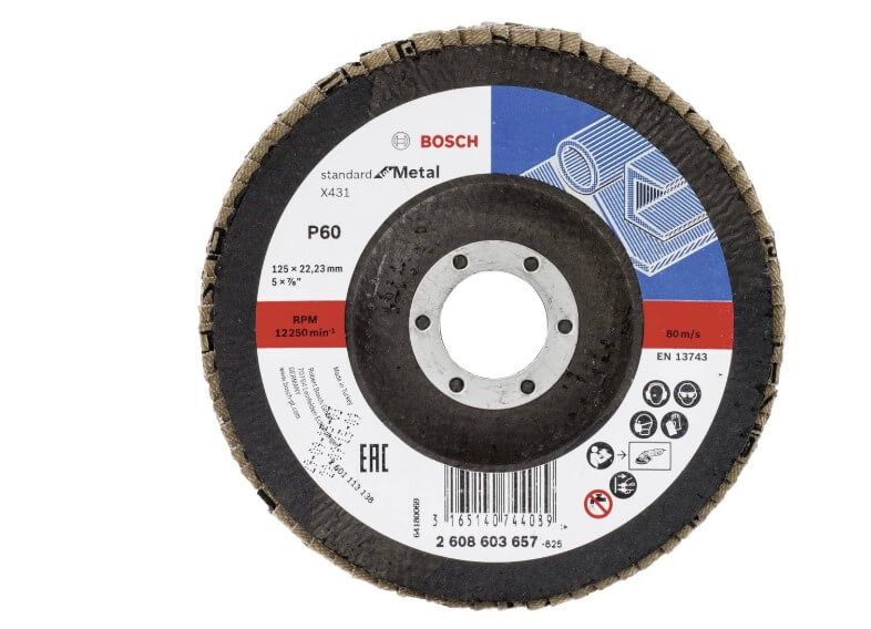Bosch 2608603657 Lamellenschuurschijf X431 Standard for Metal 125mm K60