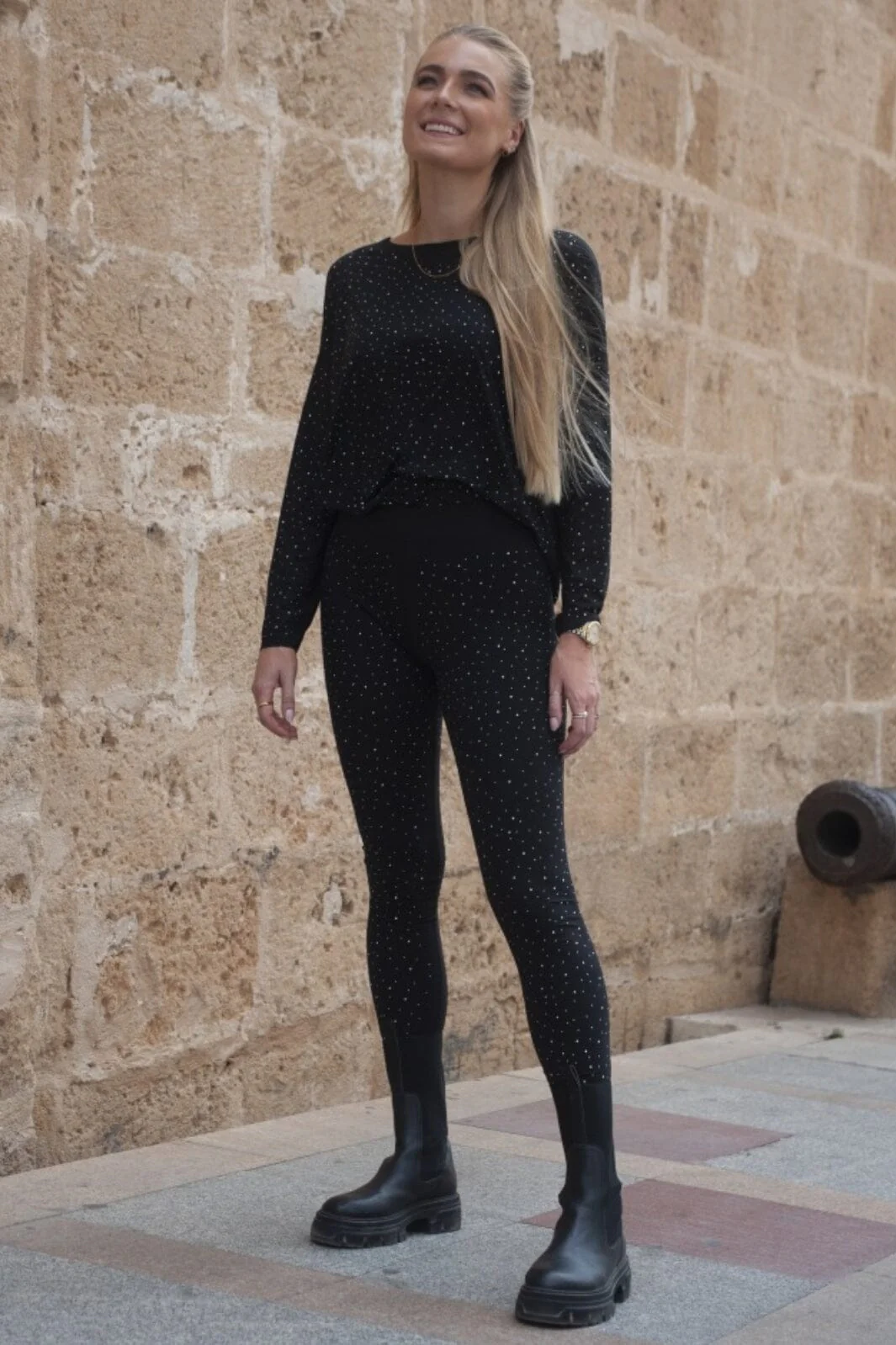 Liberte Alma-Legging black simili