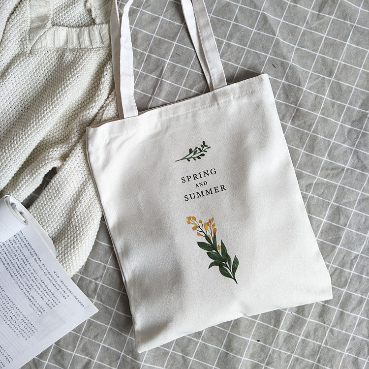Basaran - Canvas tas met bloemenprint
