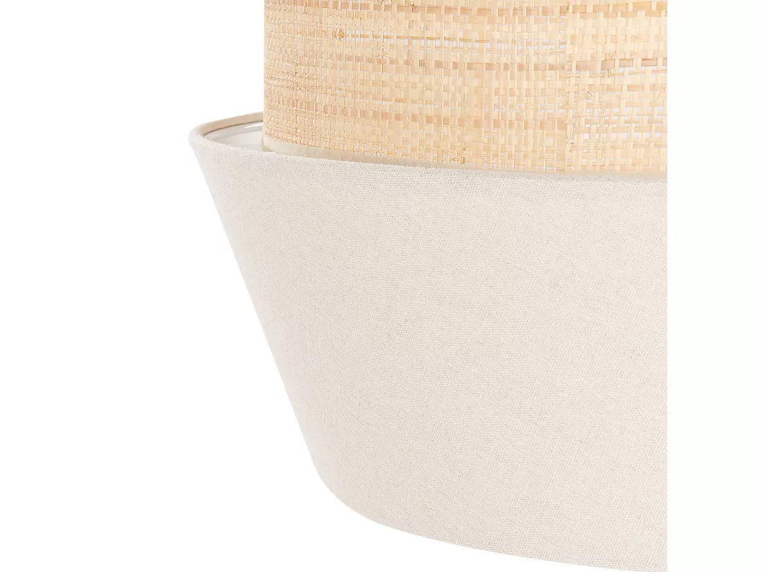 Lampe suspension ATOYAC Lin synthétique Beige
