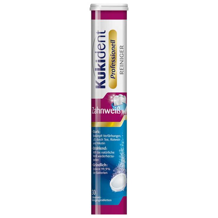 Kukident Zahnweiß Tabs, 30 St