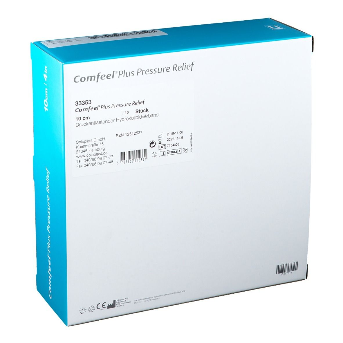 COMFEEL® Plus druckentlastender Hydrokolloidverband 10cm