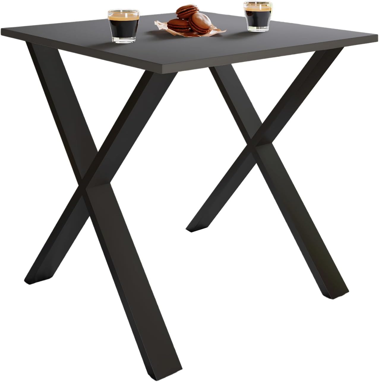VCM Premium Holz Esstisch | H. 76 x B. 80 x T. 80 cm | Küchentisch Speisetisch Tisch Xona X