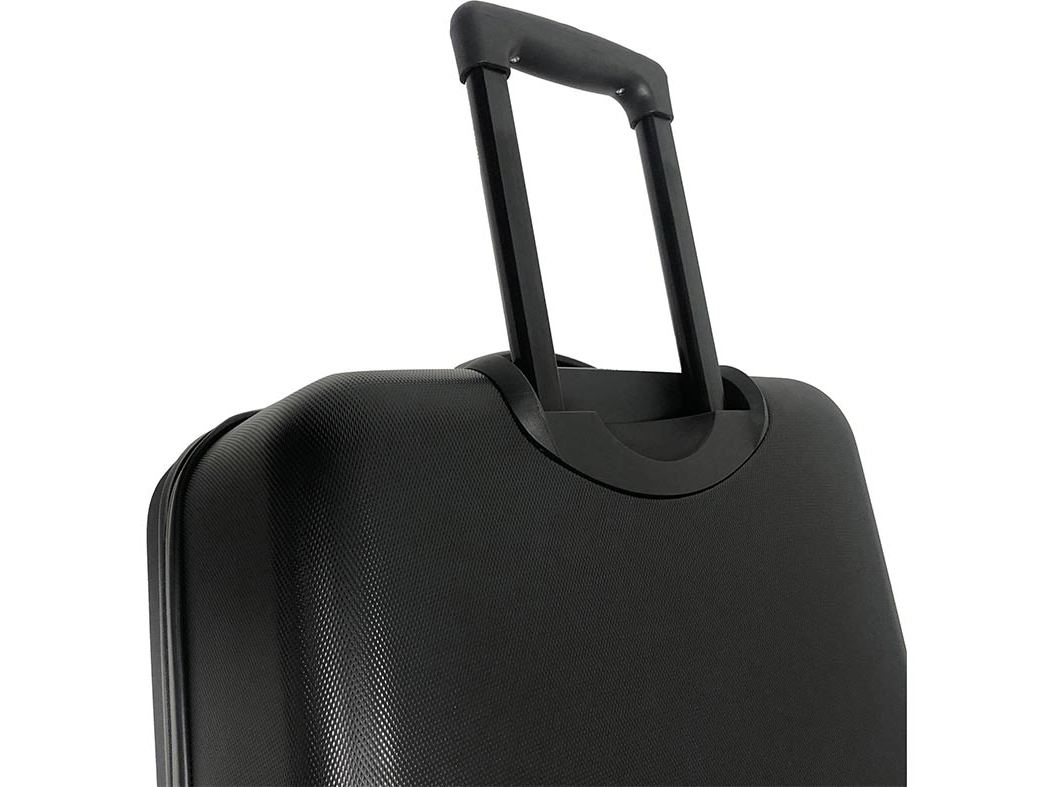 MALA DE VIAGEM GRANDE RÍGIDA POLEGAR 2 RODAS PRETO 70CM