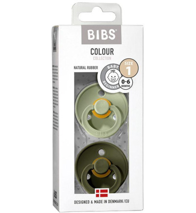 Bibs Fopspeen maat 3 – sage/huntergreen 2pack (2 stuks)
