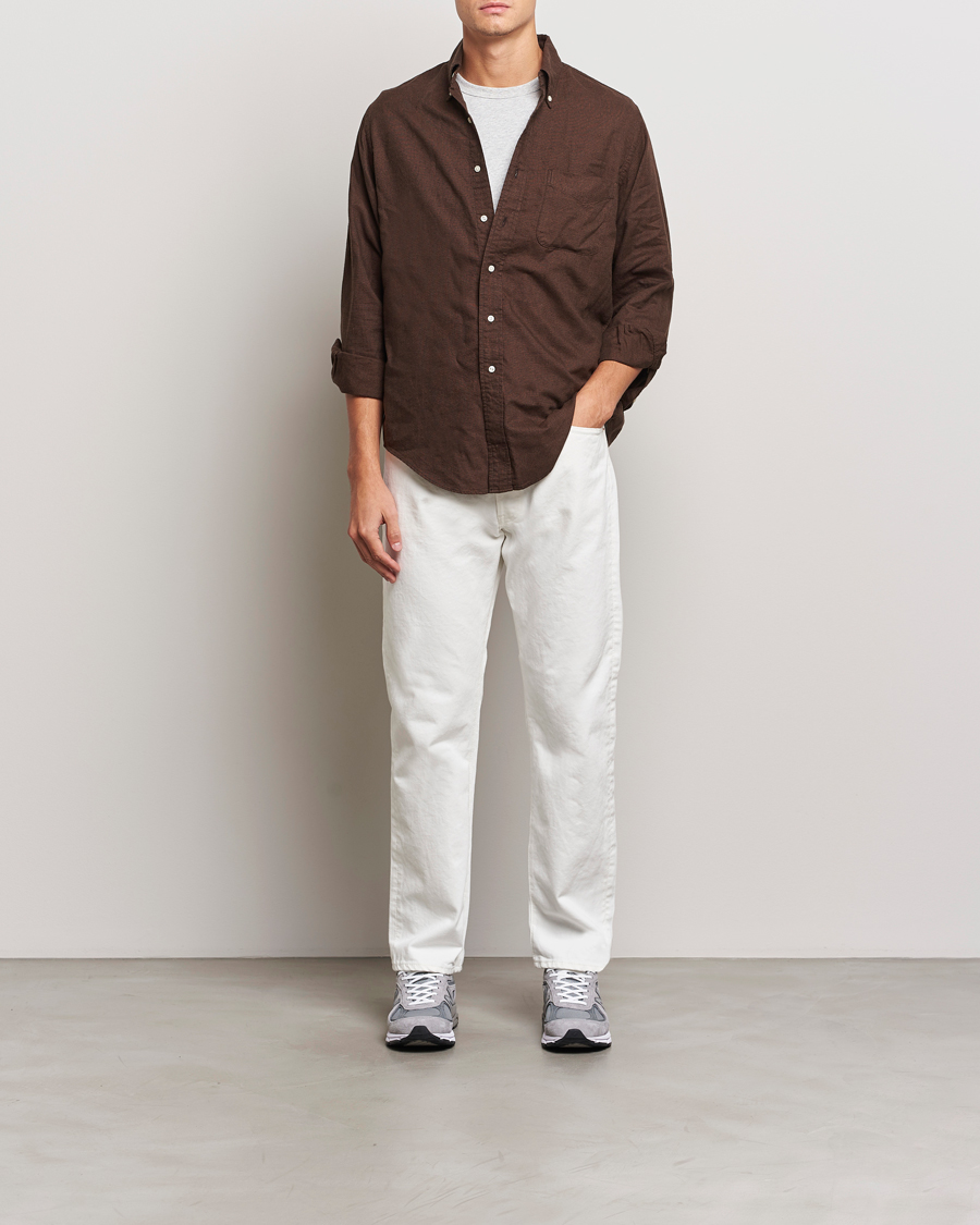 orSlow Straight Fit 105 Selvedge Jeans White