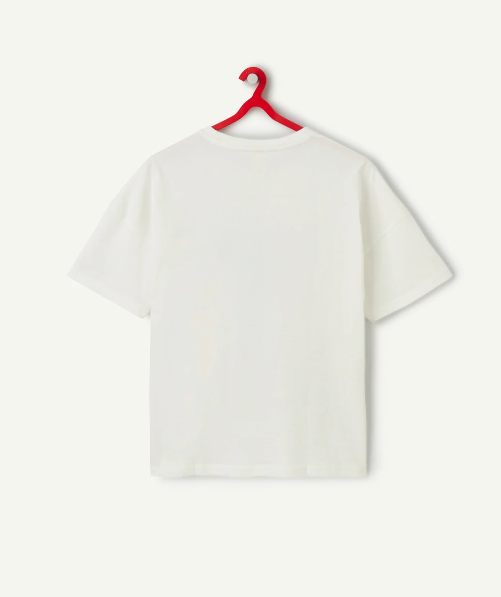 t-shirt manches garçon en coton bio motif thème miami