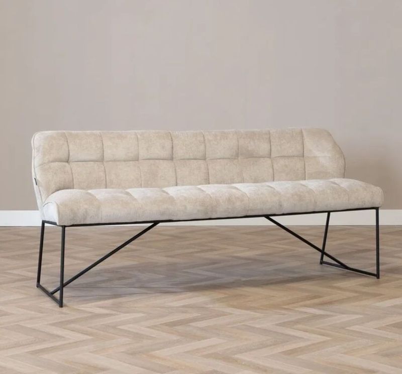 Eetkamerbank - Jelle - Waterafstotend - Polyester - 220 cm