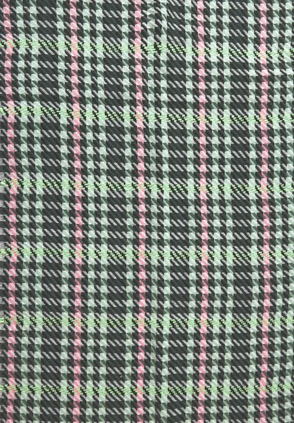 Schal mit Karo-Muster - verdant green