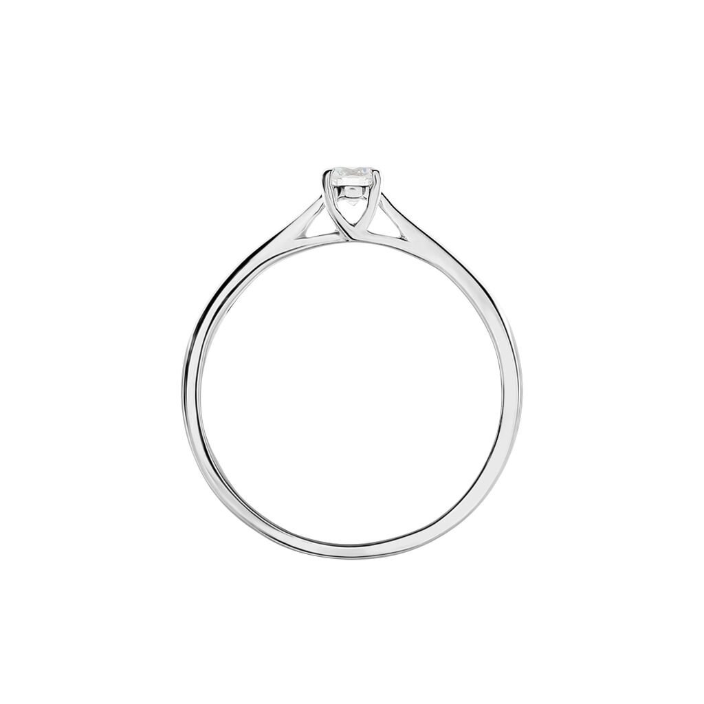 Solitaire  Victoria Platine Blanc Diamant