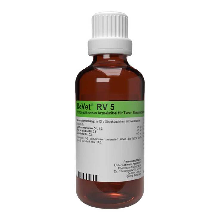 ReVet RV 5 Globuli für Tiere, 42 g