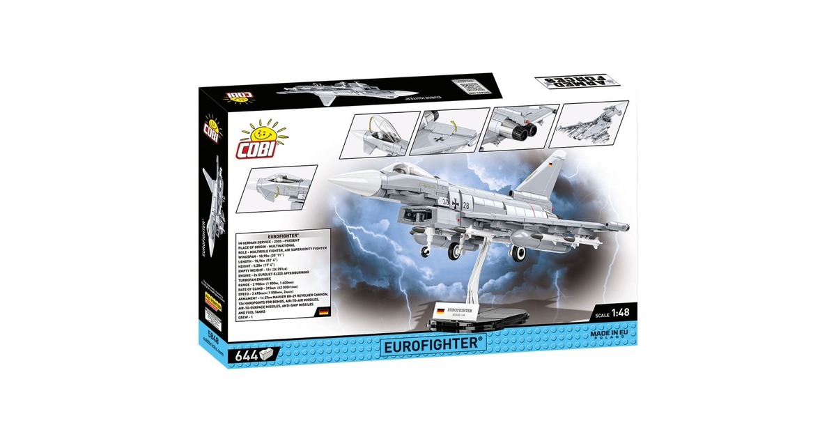 COBIArmed Forces - Eurofighter Constructiespeelgoed  (Schaal 1:48)
