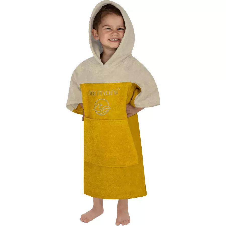normani Kinder Badeponcho Puwai Gelb