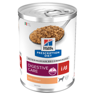 Hill's Vet Hundefutter Prescription Diet i/d Truthahn 12x360g
