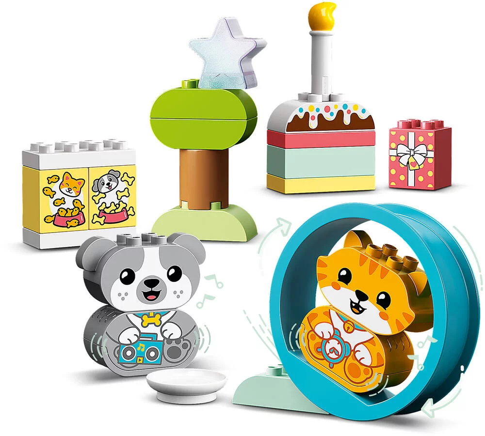 LEGO®DUPLO 10977 - MES PREMIERS CHIOT ET CHATON AVEC EFFETS SONORES