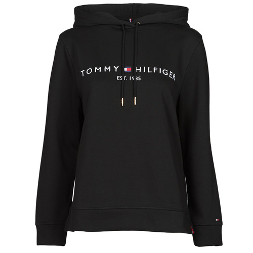 Tommy Hilfiger - HERITAGE HILFIGER HOODIE LS - Noir