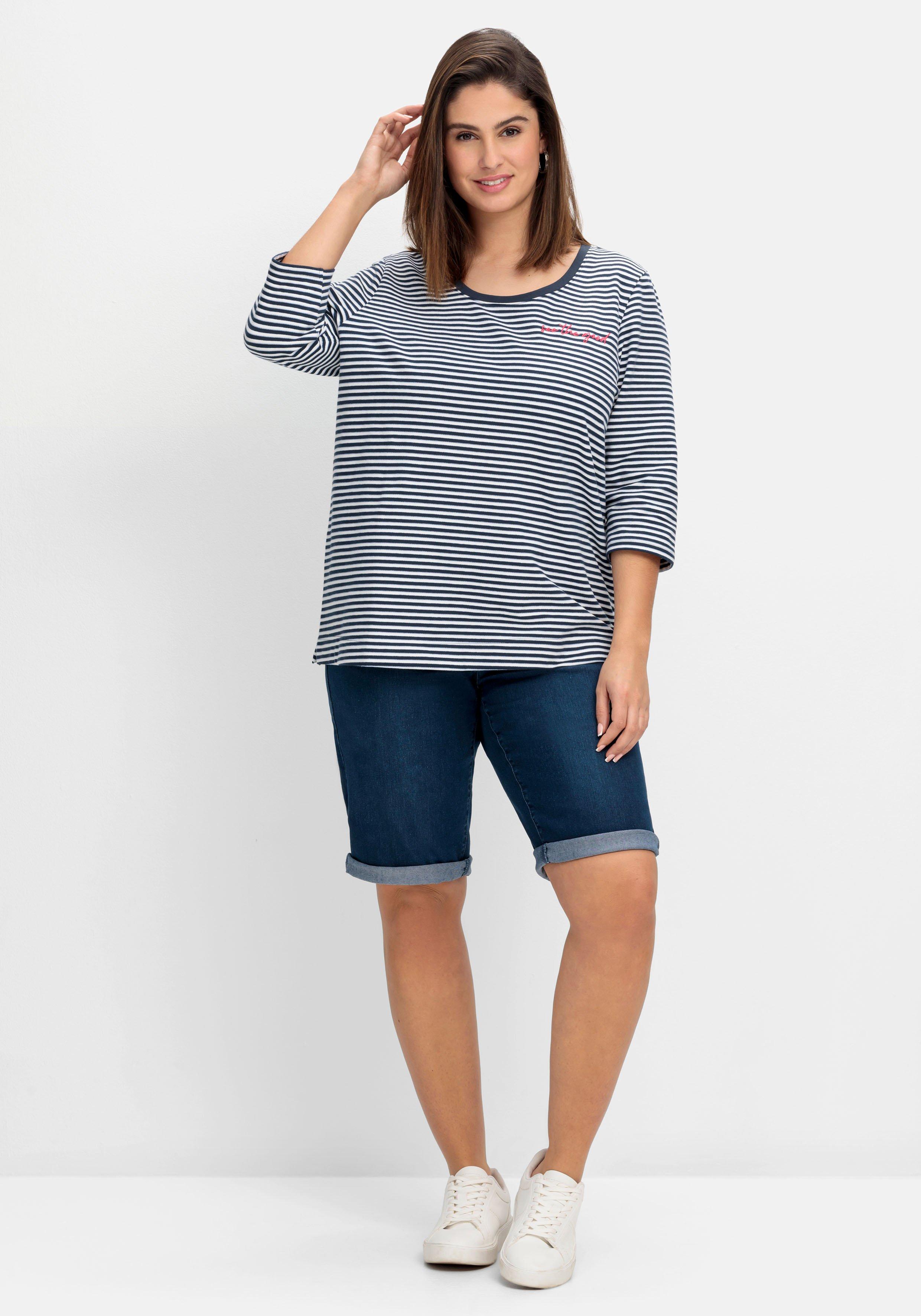Doppelpack Jeans-Bermudas, mit Gummibund