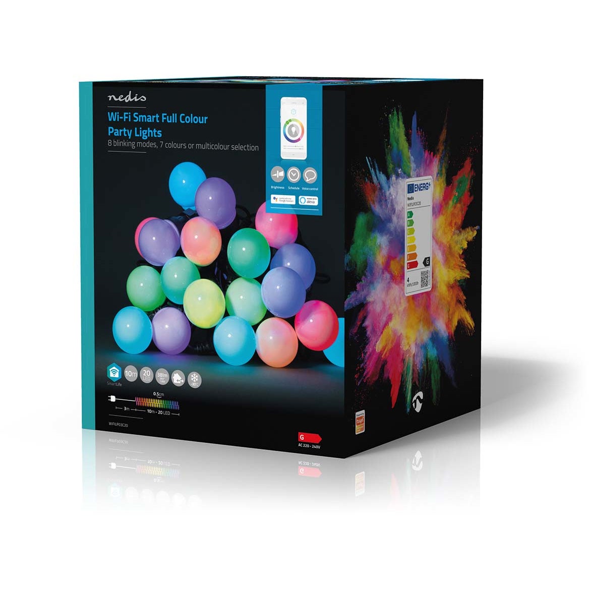 Nedis SmartLife Decoratieve LED lichtslang iOS/Android 10 meter