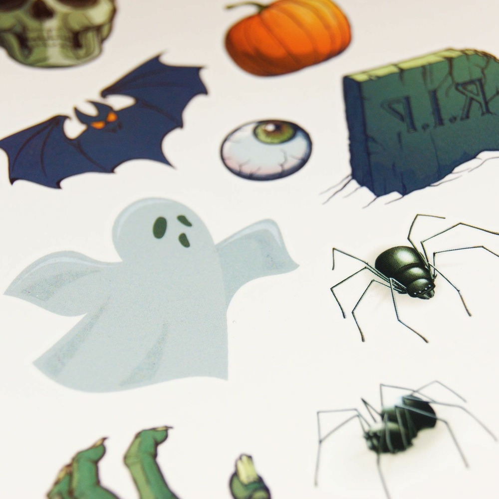 Tatouages temporaires - pierre tombale halloween