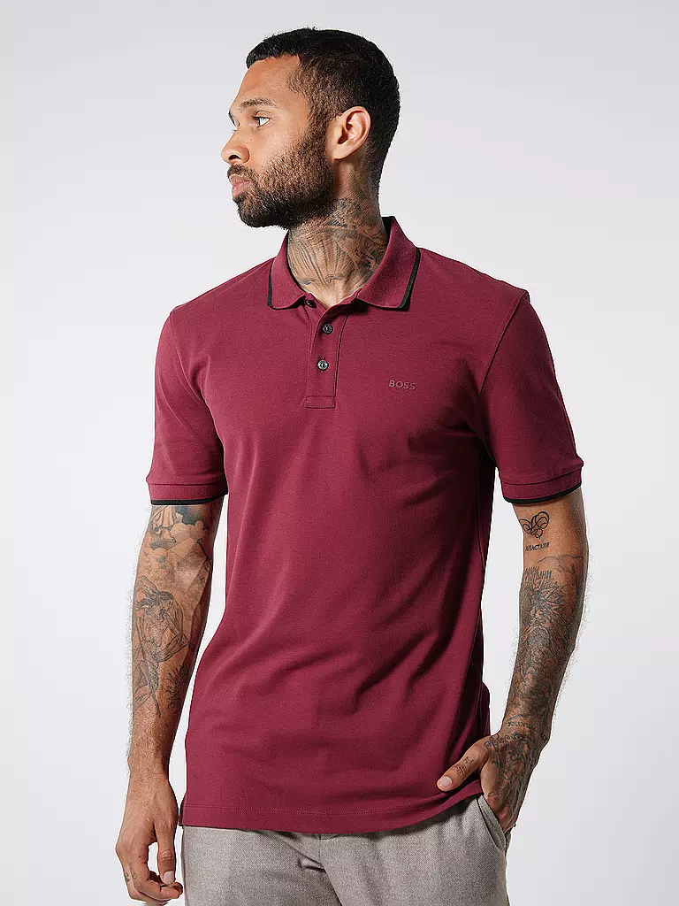 BOSS Poloshirt PARLAY 190 rot