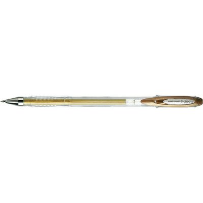 Stylo roller encre gel SIGNO Métal UM120NM, or