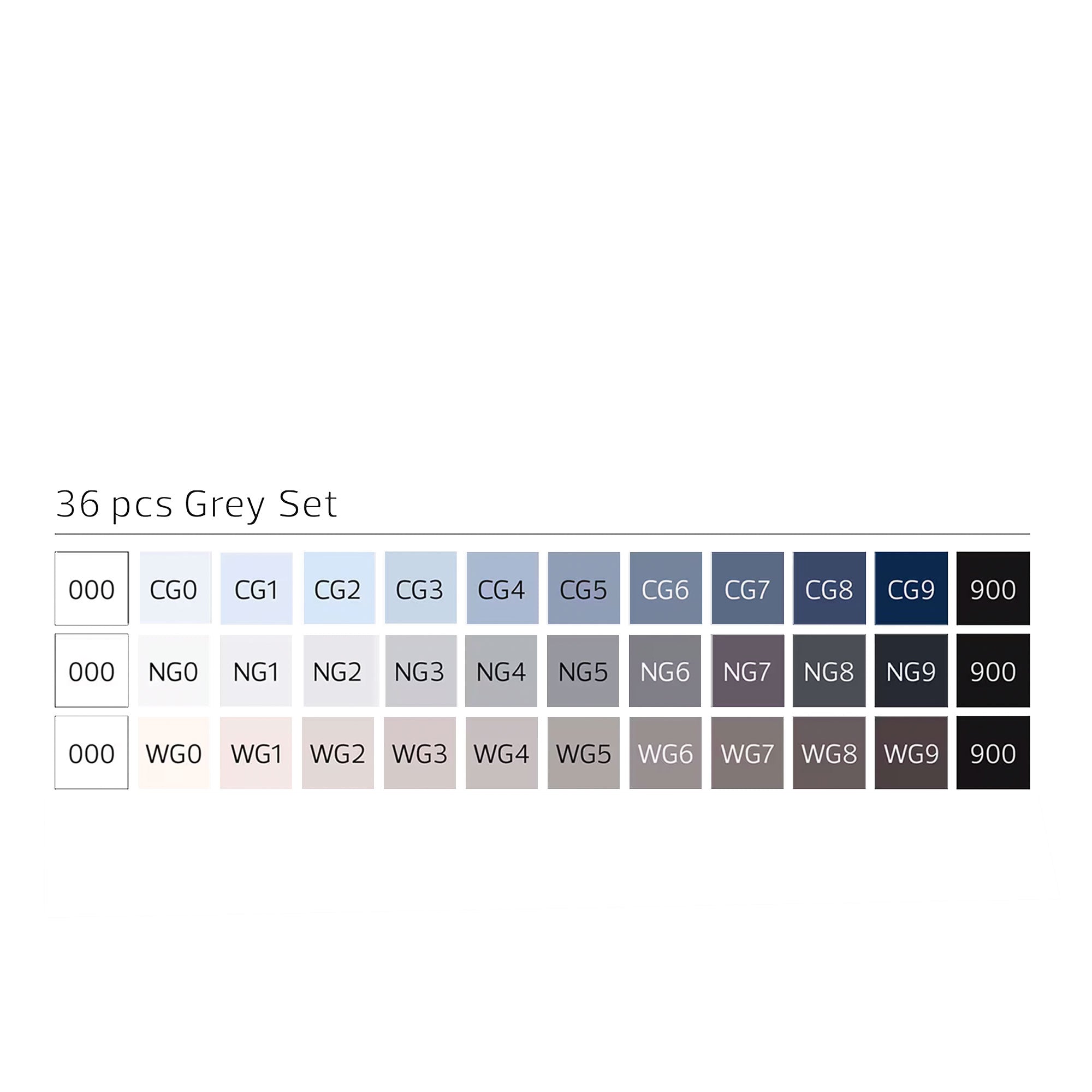 Stylefile<br>Marker 36er Grey Set