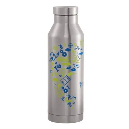 Trinkflasche aus Edelstahl Mizu, 560 ml, Blue & Yellow
