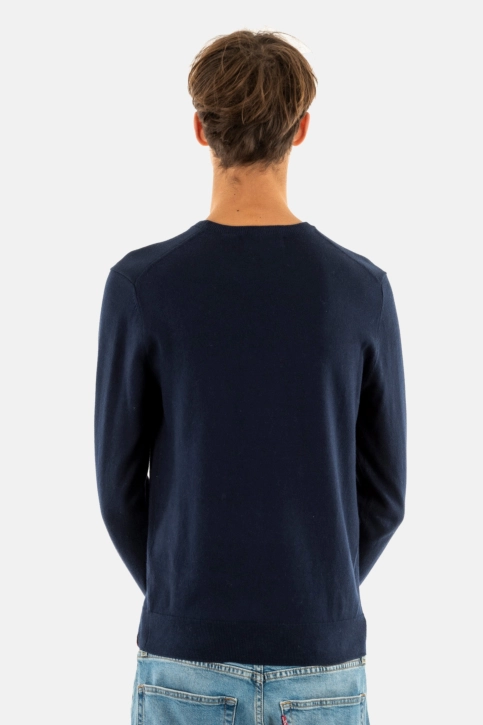 Pull hiver superdry essential 5ej carbon navy marl