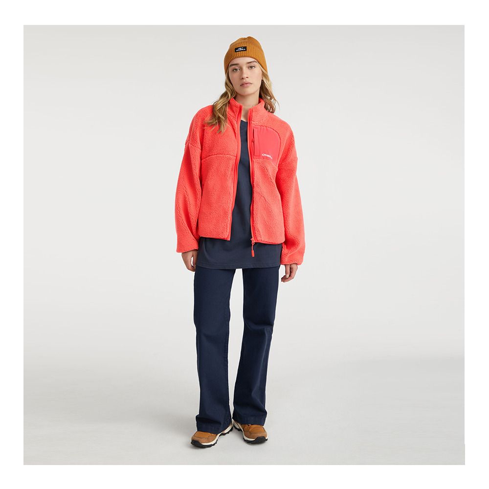 O'Neill CLOUDREST HIGH PILE - Polaire Femme red orcher