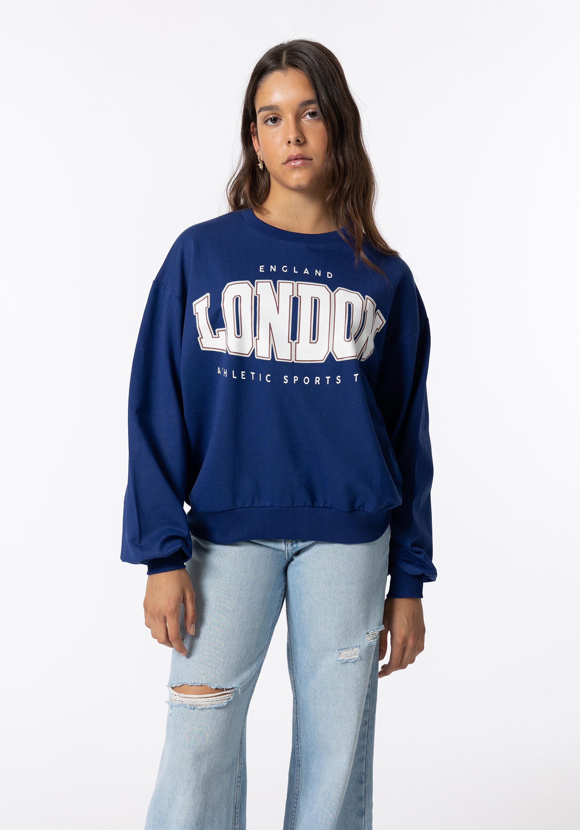 Sweatshirt com Estampado Frontal