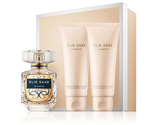 Elie Saab Le Parfum Royal Set mit 2x Pflege 50ml-75ml-75ml