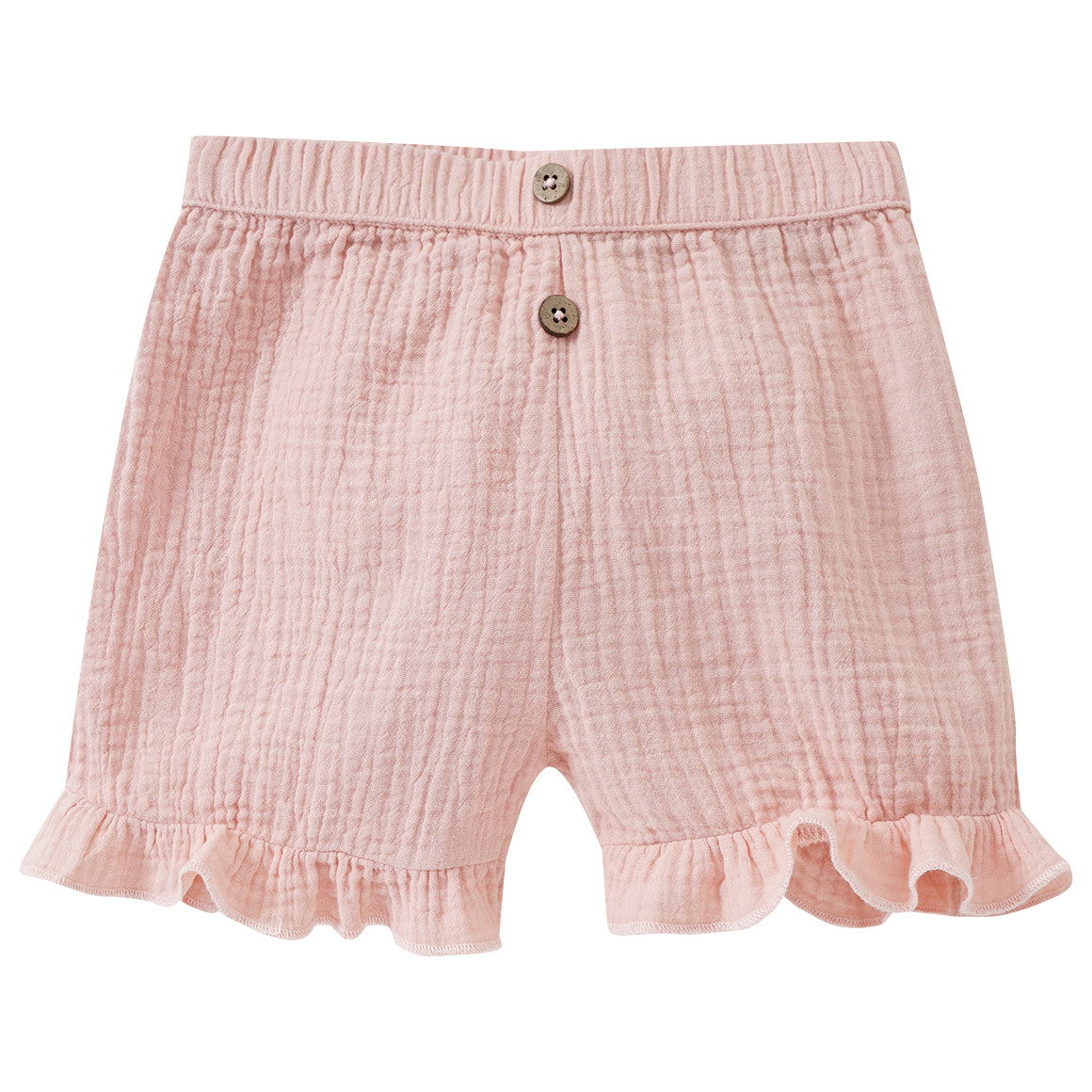 Topomini Pure Collection Baby Musselin-Shorts mit Elastikbund zartrosa