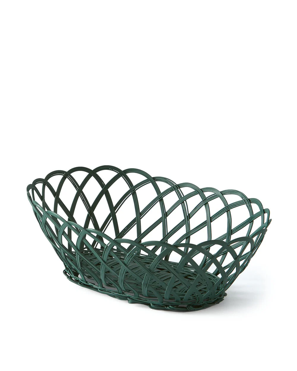 POLSPOTTEN  Bakkie kurv, Dark Green - oval