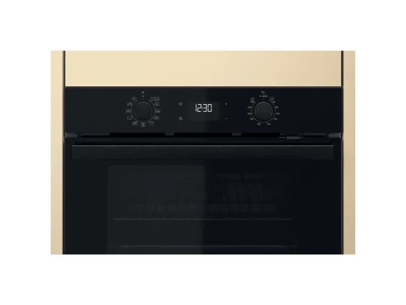 Whirlpool OMR58HU1B - Ovn - til indbygning - niche - bredde: 56 cm - dybde: 56 cm - højde: 58.3 cm - med selv-rengøring - Klasse A  - sort
