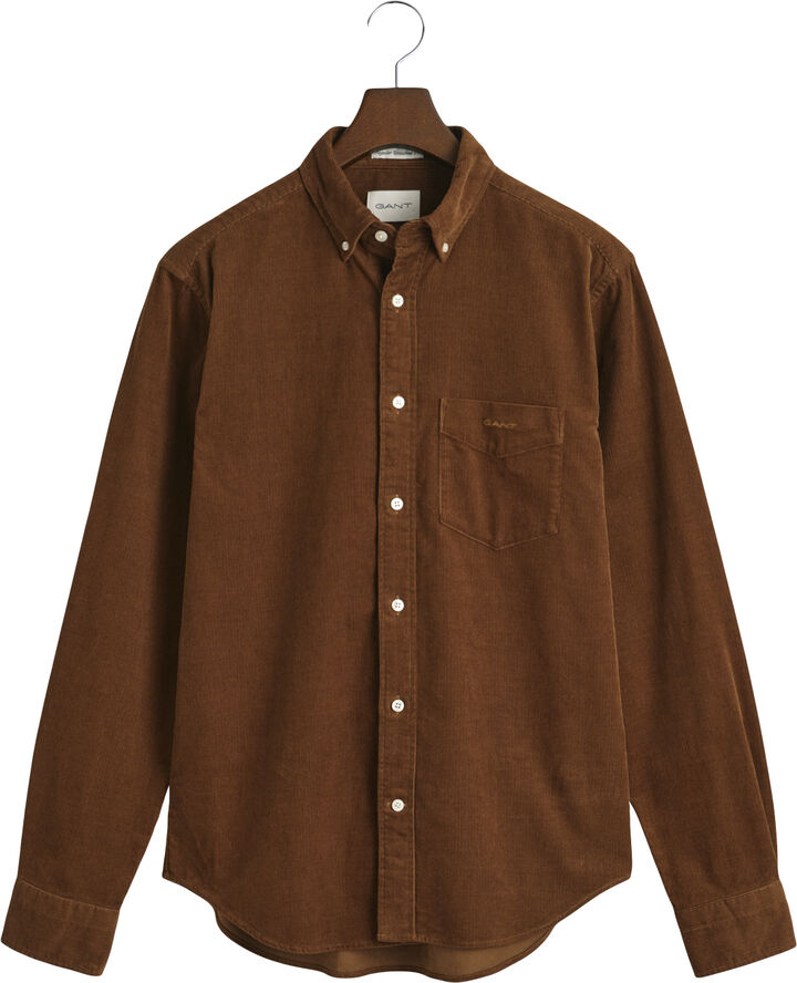Gant REG UT CORDUROY SHIRT Cacao