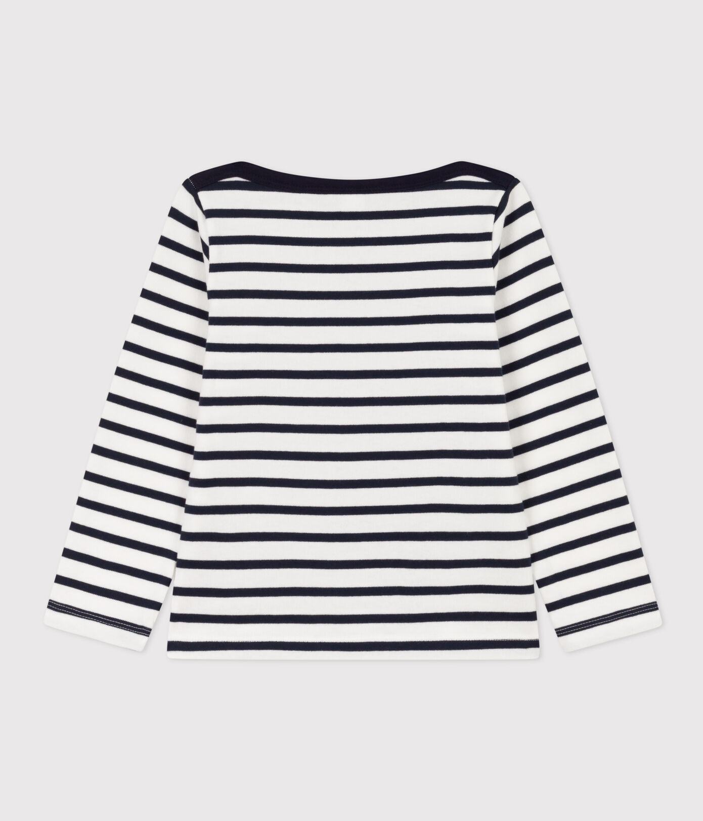 Marinière sérigraphiée en coton épais enfant fille