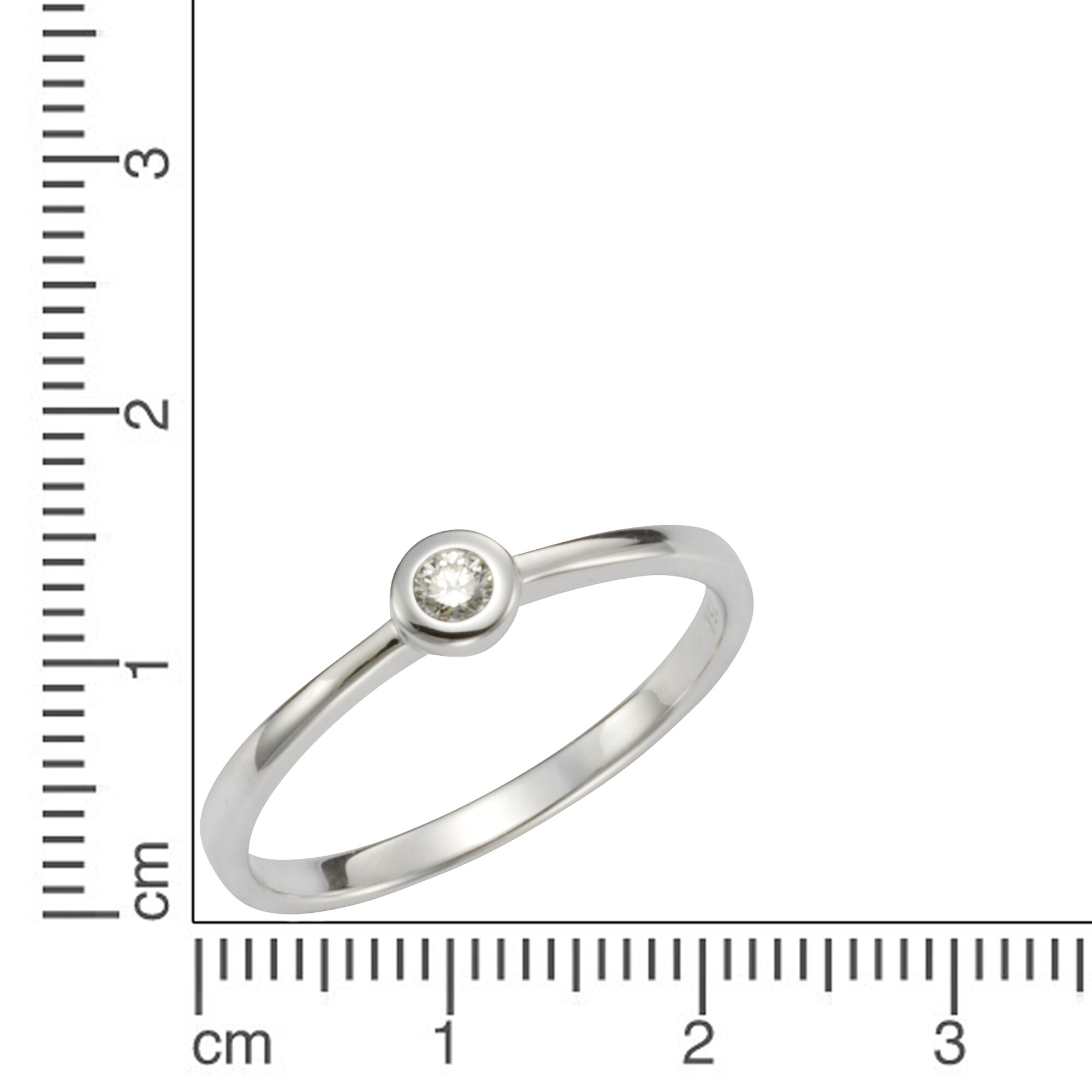 Orolino Ring 750 Gold 1x Brillant 0,07ct.