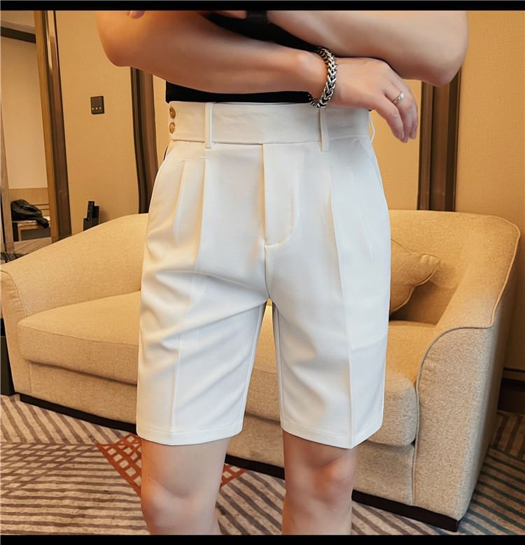 Deepwood - Hoge taille effen korte jurk