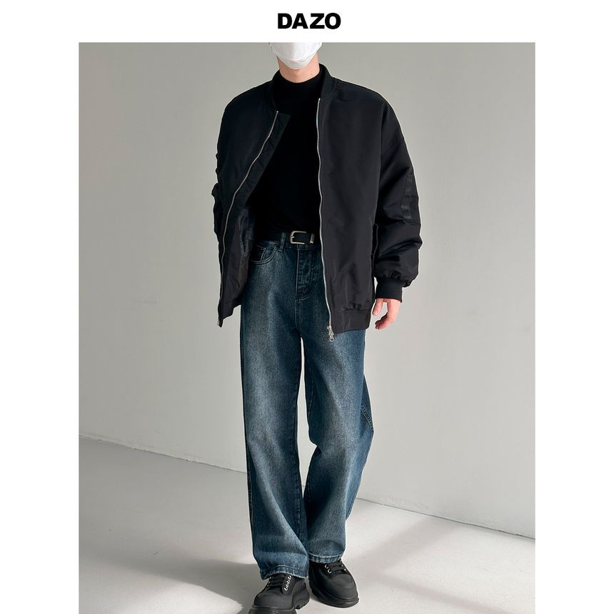 DAZO Studios - Effen bomberjack met rits