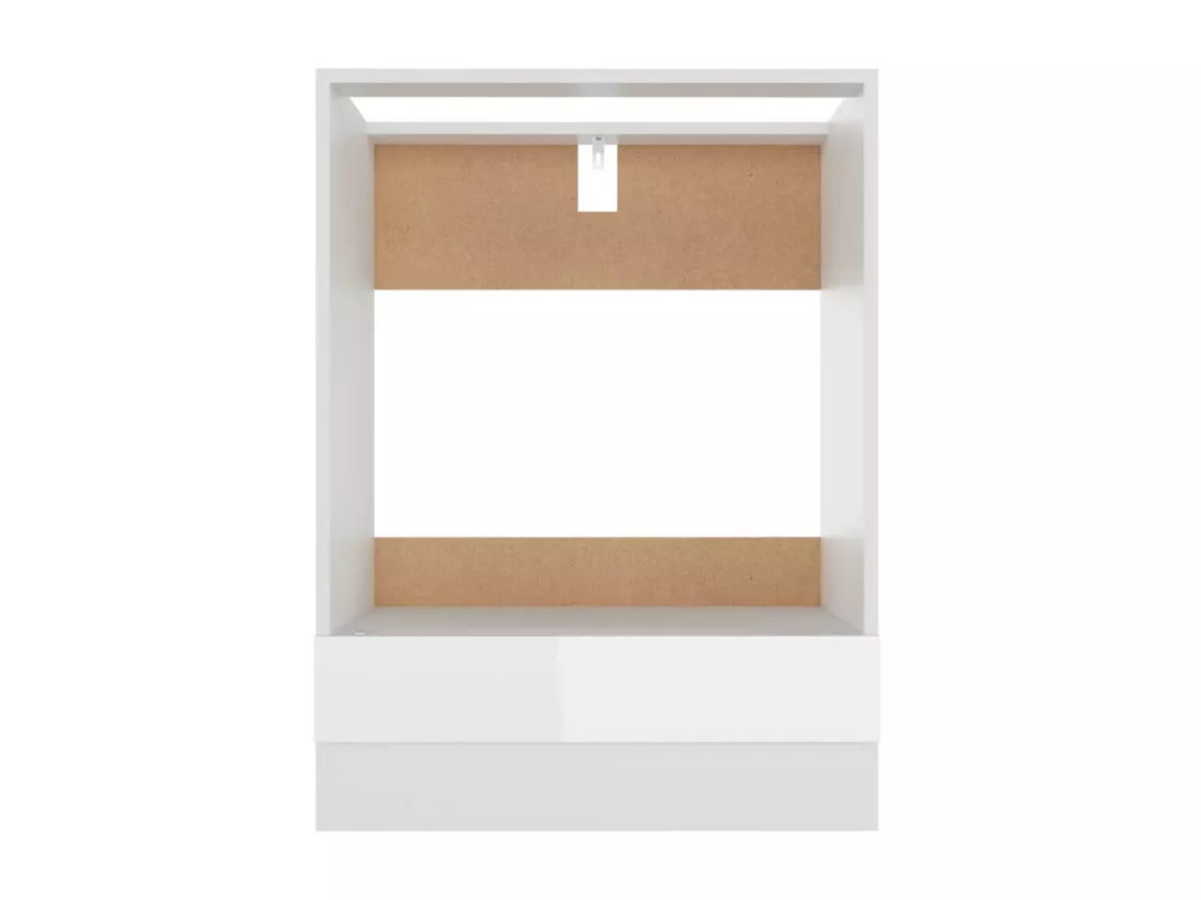 Armoire de cuisine Blanc brillant 60x46x81,5