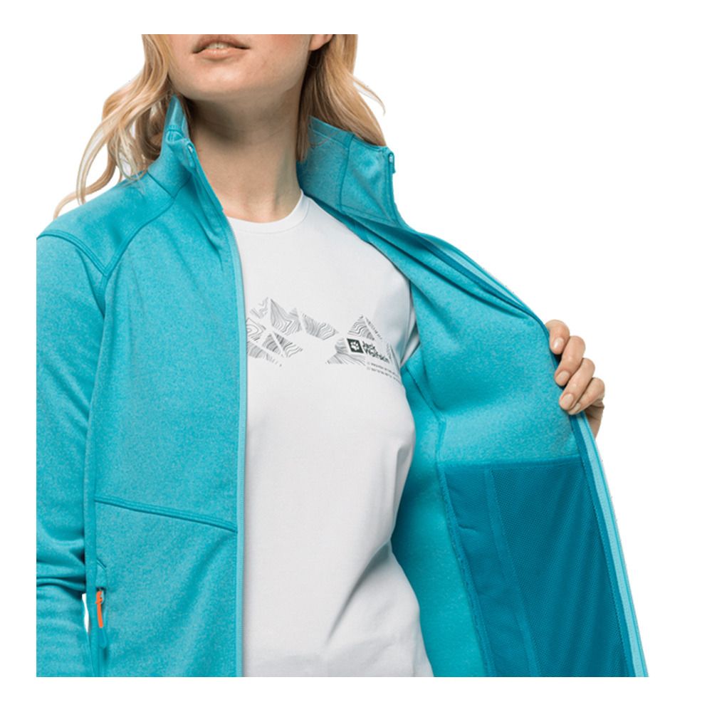 Jack Wolfskin FORTBERG FZ - Polaire Femme scuba