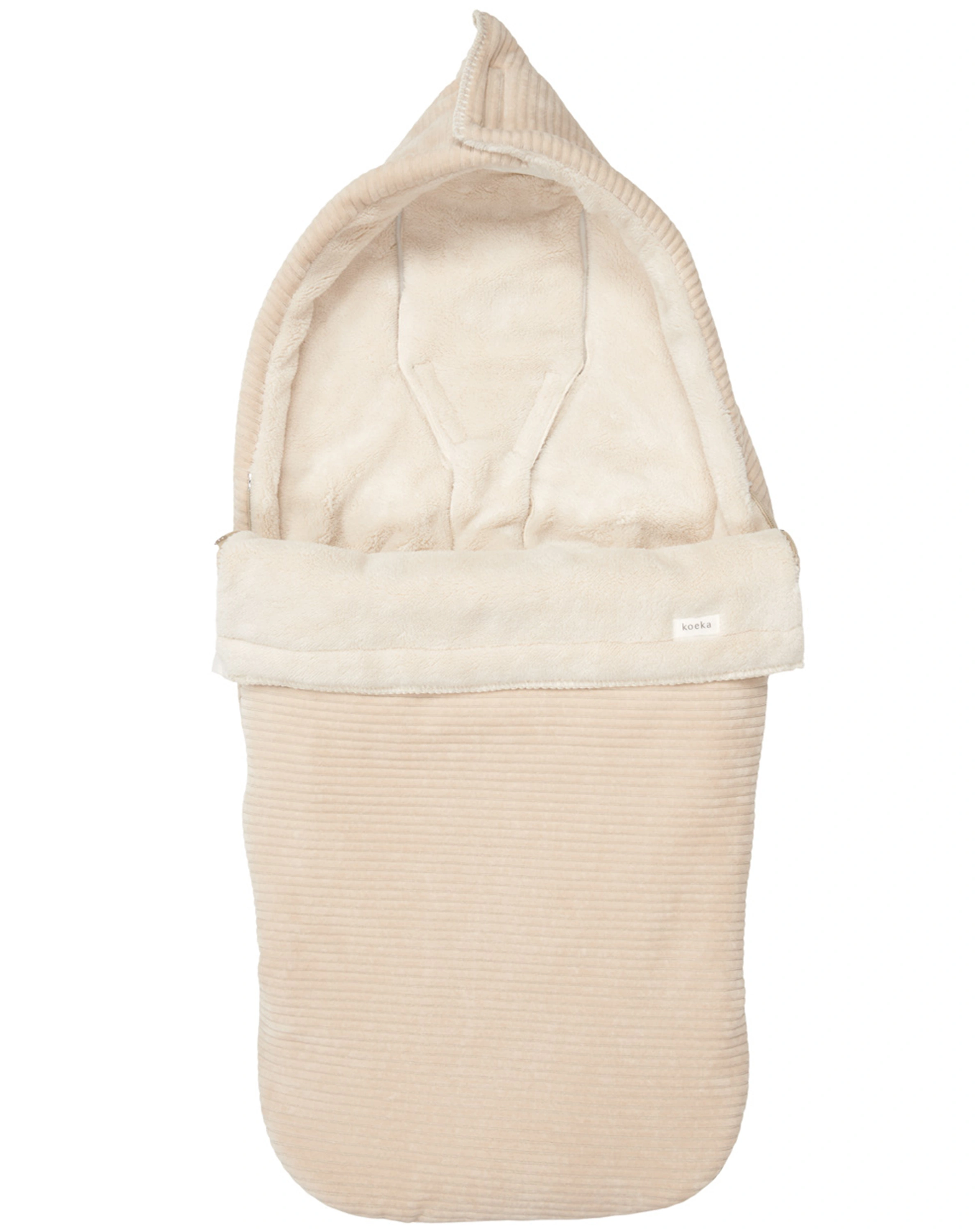 Buggy Fußsack PLÜSCH VIK in sand