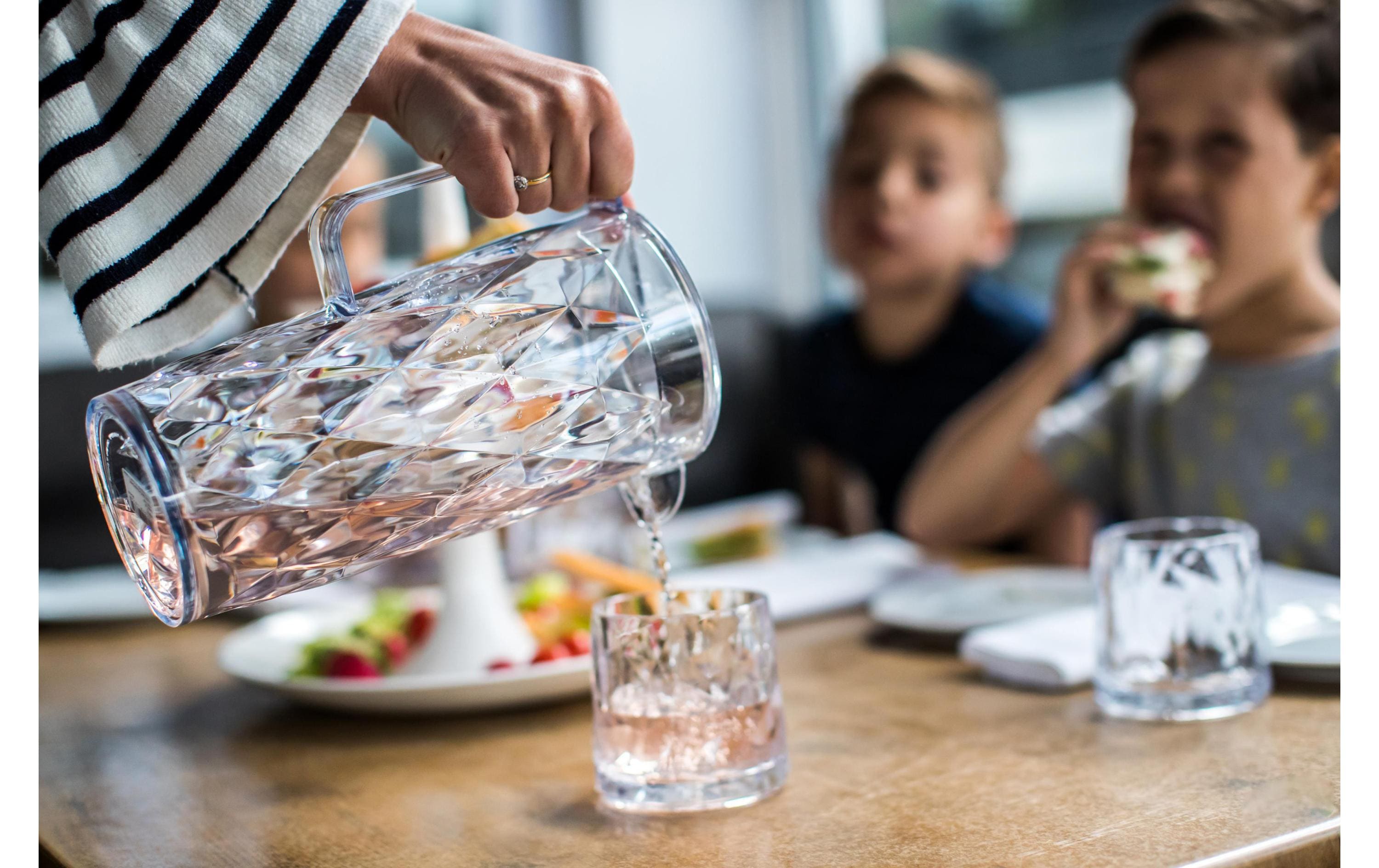 Krug Crystal 1.6 l 5-teilig, TransparentKunststoffkaraffe mit vier Gläser