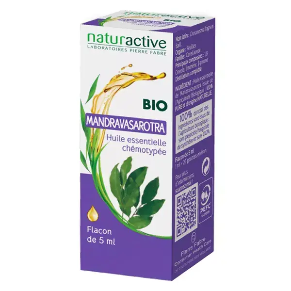 Óleo Essencial Orgânico Naturaactive Mandravasarotra 5ml